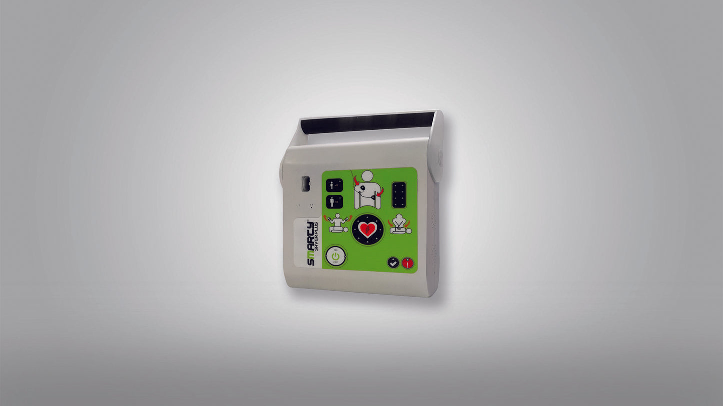 Desfibrilador Smarty Saver Plus fabricado en Europa