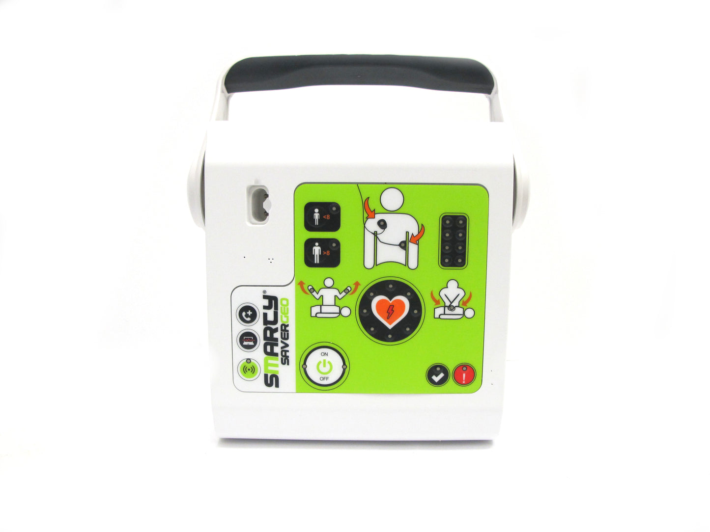 Desfibrilador Smarty Saver Geo fabricado en Europa