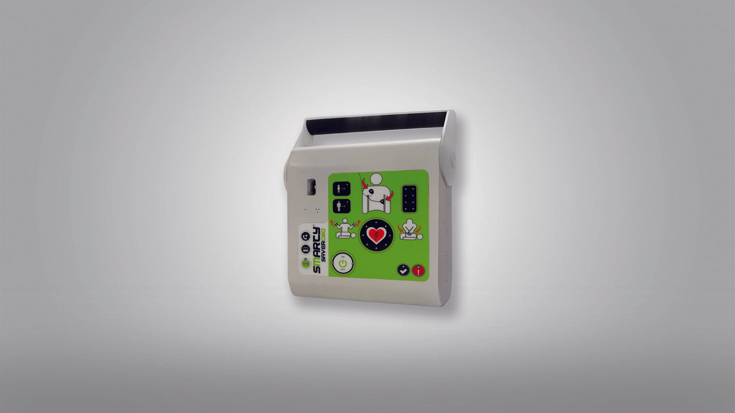Desfibrilador Smarty Saver Geo fabricado en Europa